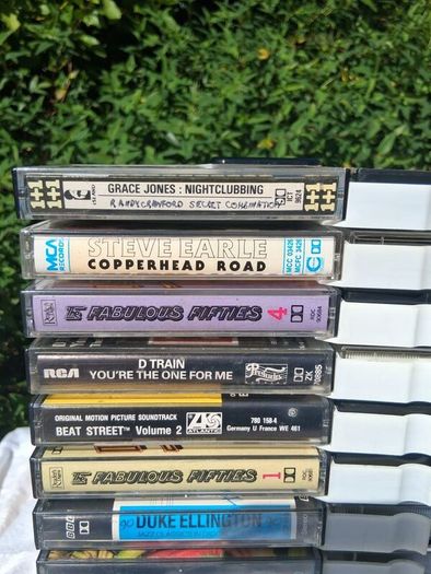 71 Music Cassette Tapes Plus Original Rack