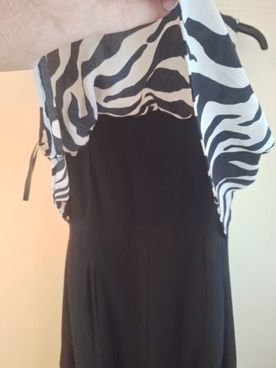 zebra print top jumpsuit