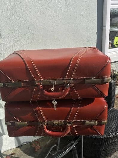 leather suitcases