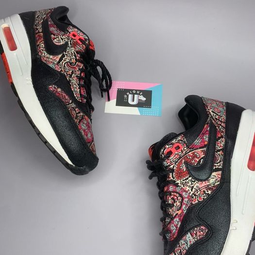 Nike Air Max 1 Premium Leather Paisley Liberty Black