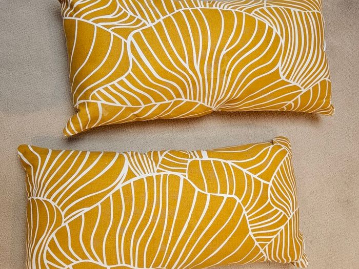 Mustard Cushions x 2 FREE