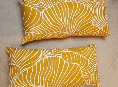 Mustard Cushions x 2 FREE