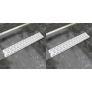 Linear Shower Drain 2 pcs Line 630x140 mm Stainless Steel Image 9