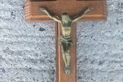 Vintage Wooden Inri Cross
