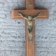 Vintage Wooden Inri Cross