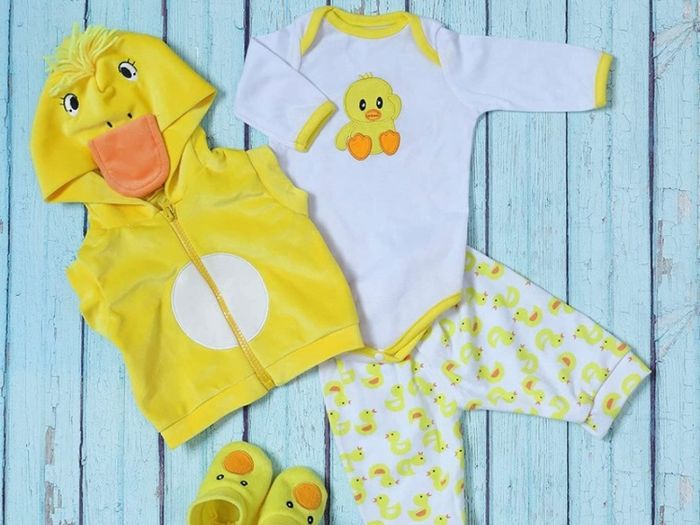 Reborn Baby Dolls Clothes 22 inch Outfit Accessories Yellow Duck 5pcs Set for 20-22 Inch Reborn Doll Newborn Girl&Boy Baby Clothing Baby Sets (FREE POSTAGE)