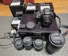 Canon R10 with various lenses in very good to excellent condition