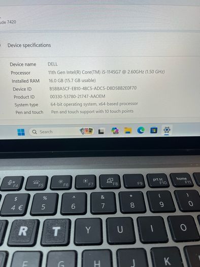 Dell Latitude 7420 2n1 Touch 16/256 win 11 pro