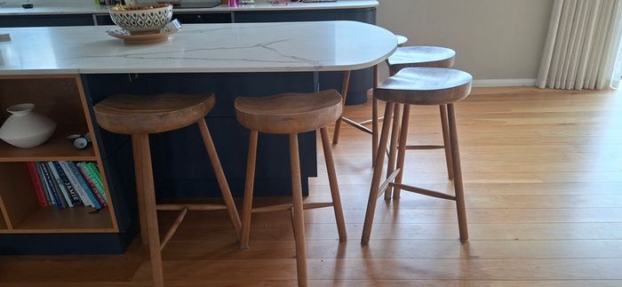 Solid wood bar stools, originally from Coach House/Hedgerow