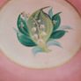 Antique handpainted Lily of the valley porcelain dessert service Image 3