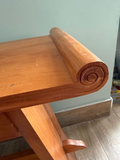 Tall wooden table