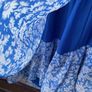 dress Zara blue & white long sleeve frilled detail playsuit medium Image 4
