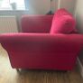DFS 3 Seater, Armchair & Foot Stool Image 4