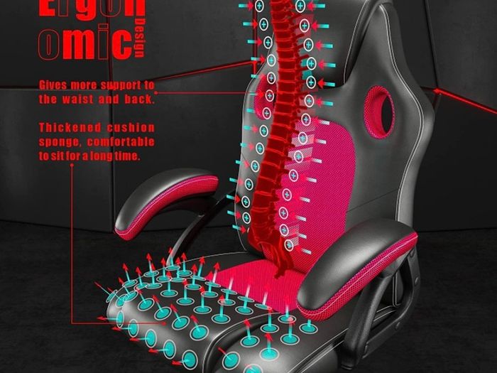 Gaming chair Office chair Swivel chair Computer chair Work chair Desk chair Ergonomic Chair Racing chair Leather chair PC gaming chair MULTIPLE COLOURS AVAILABLE, SEE PHOTOS (FREE POSTAGE)
