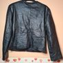 Womens Calla Lily black leather jacket Size Small Image 8