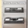 Magnetic Spice Rack for Refrigerator, 2 Pack Magnetic Shelf, Fridge Magnet Organizer with Moveable 4 Hooks, Magnet Fridge Shelf for Kitchen Organization and Storage (2 Pack) Image 3