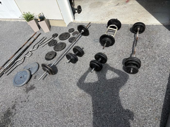 Home Gym weights bench bike