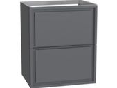 Clearance: Novum Duet 50cm ANTHRACITE Wall Hung Unit
