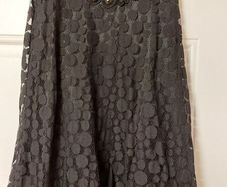 Mini black lace dress