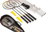 4 Player Badminton Set With Racket Poles & Net Shuttlecock Outdoor Garden Family Game Sport With Carry Bag (free Shipping)