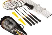 4 Player Badminton Set With Racket Poles &amp; Net Shuttlecock Outdoor Garden Family Game Sport With Carry Bag (free Shipping)