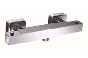 Shower Valve Thermo Bar | Square, Chrome