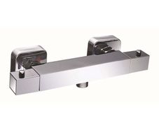 Shower Valve Thermo Bar | Square, Chrome