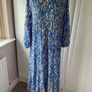 dress Zara blue patterned dress size small Image 2