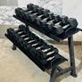 Hex Dumbbells With 2 Tier Rack Image 6
