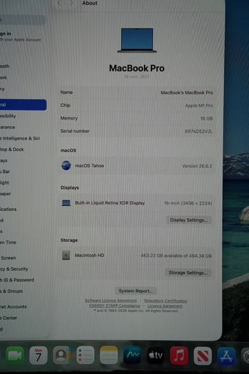 MacBook Pro 16" 2021 M1 Pro | 16GB | 512GB