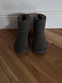 Next grey girls Ugg style boots uk 2 worn once