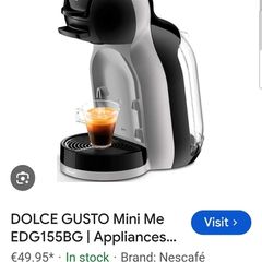 dolce gusto coffee machine & pods
