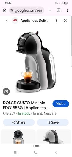 dolce gusto coffee machine & pods