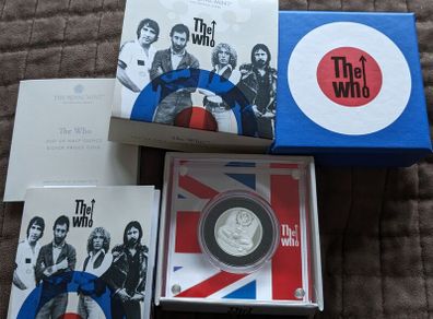 Royal Mint Music Legends "The Who" silver Half ounce Proof coin