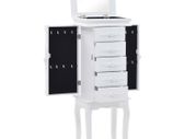Free Standing Jewelery Cabinet White