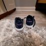 Sketchers size 3, leather  navy blue Image 2