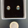 9ct gold topaz stud earrings Image 4