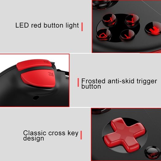 Brand New Bluetooth Game Controller Gamepad With Practical Stretch Joystick Pad, For Galaxy, Htc, Moto, Other Android Smartphones And Tablets, Smart Tv, Set-top Box, Windows Pcs