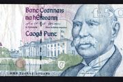 1999 Ireland IR50 Douglas Hyde Banknote Series C. Note issued 19/03/99. Serial number NNR226451
