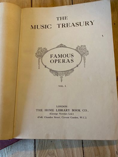 3 Vintage Music Treasury Music Note books