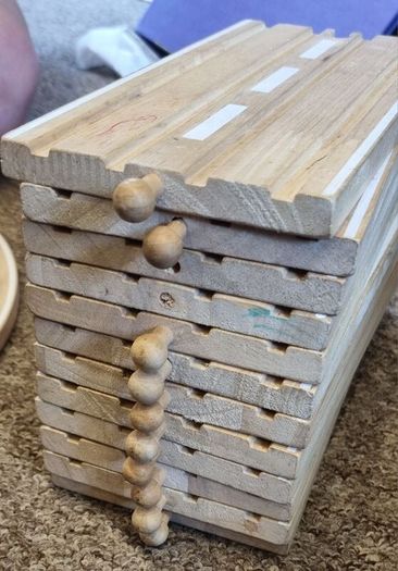 Big wooden railway track