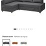 Blue Corner Couch, sleeping function Image 6