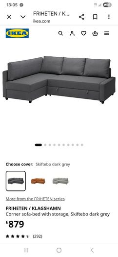Blue Corner Couch, sleeping function
