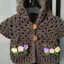 handmade baby sleeveless hoodie Image 4