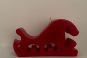Santa Sleigh Candle