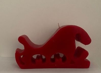 Santa Sleigh Candle