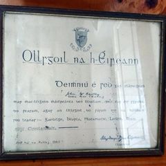 Vintage 1943 National University Ireland Cert'