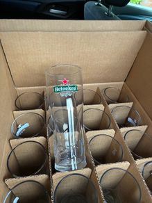 24 Heineken Pint Glasses.