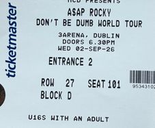 ASAP Rocky Two tickets