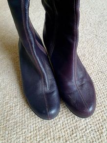 Aetrex Tall Boots brown leather size UK 6.5 euc